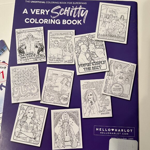 Schitt's Creek Coloring Book Bundle with Crayons and Colored Pencils (h/x) - Picture 10 of 11